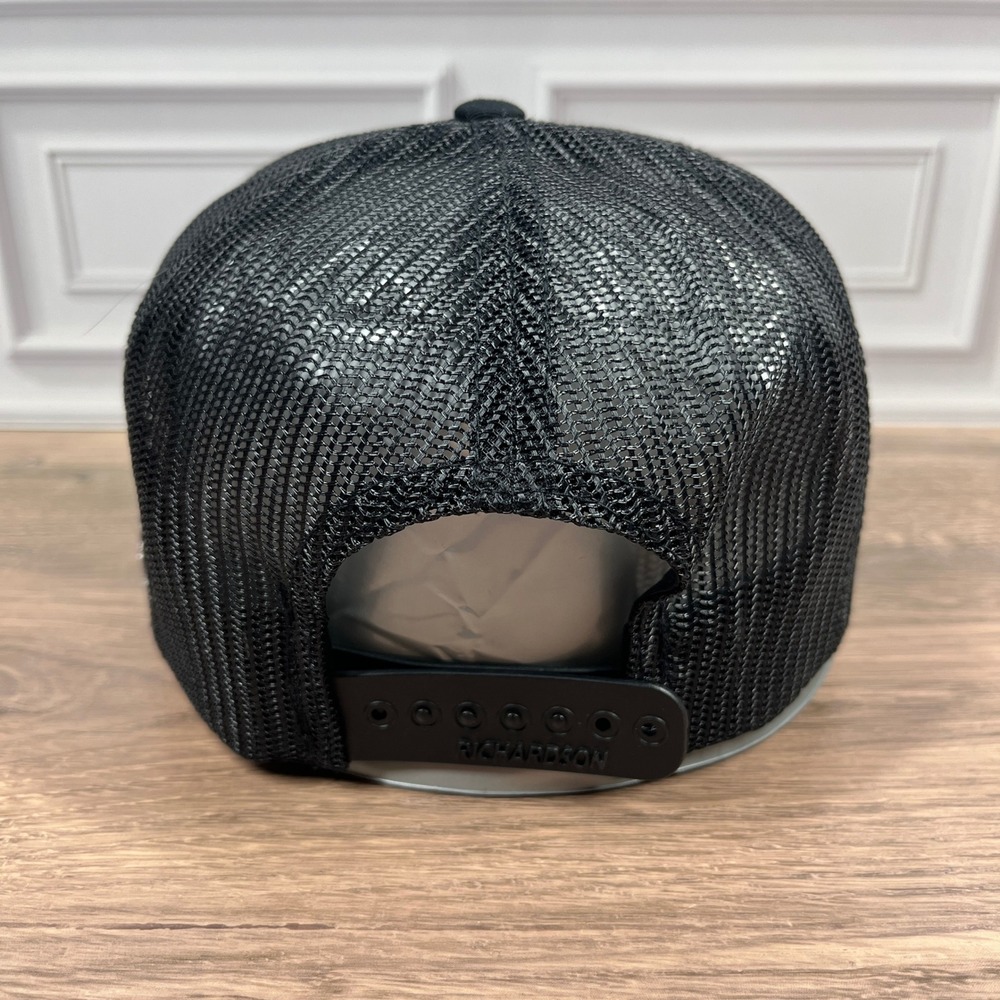 Richardson DeWalt Trucker Hat Mens OSFM Black Mesh Snapback Style 112 Cap‎ - Picture 4 of 12